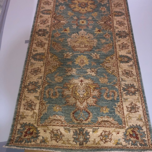 Authentic Peshawar Silk Oriental 10ft Runner - Picture 3 of 12